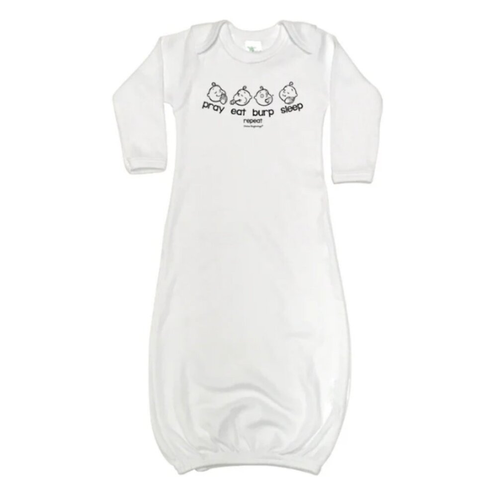 Pray Eat Burp Sleep - Unisex Infant Gown